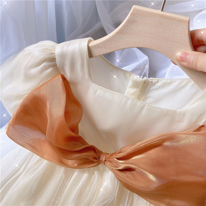 Vestido Infantil de Tul y Encaje