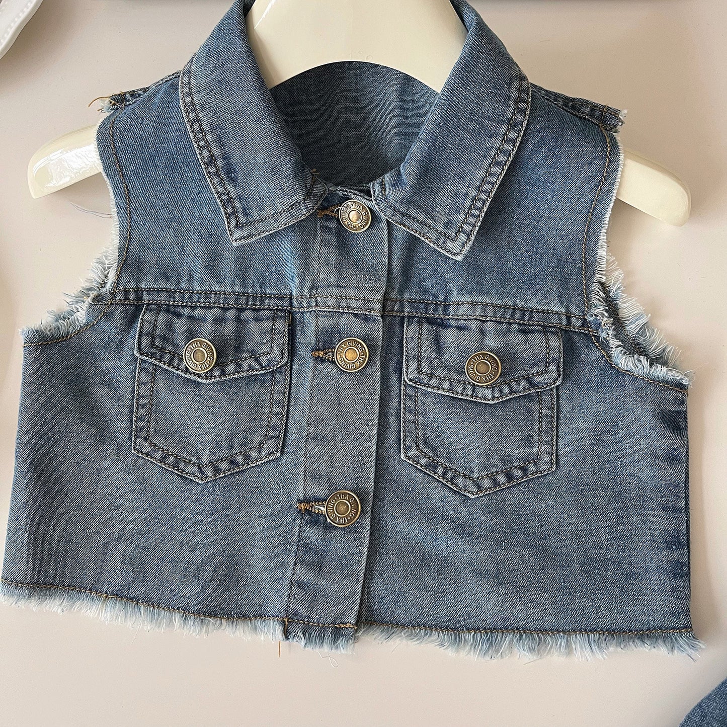 Conjunto Infantil Mujer Bolsillos Vaqueros