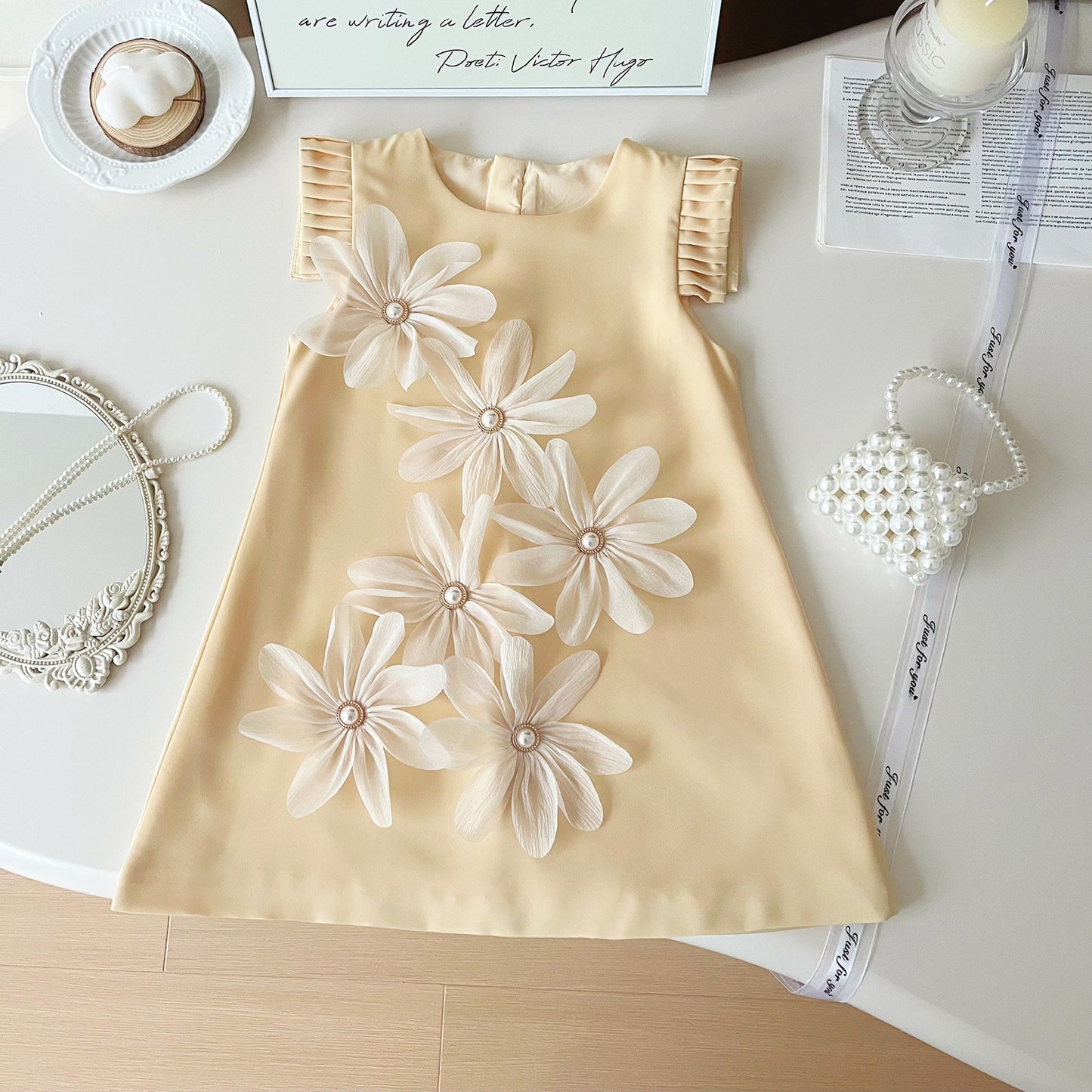 Vestido Infantil de Flores