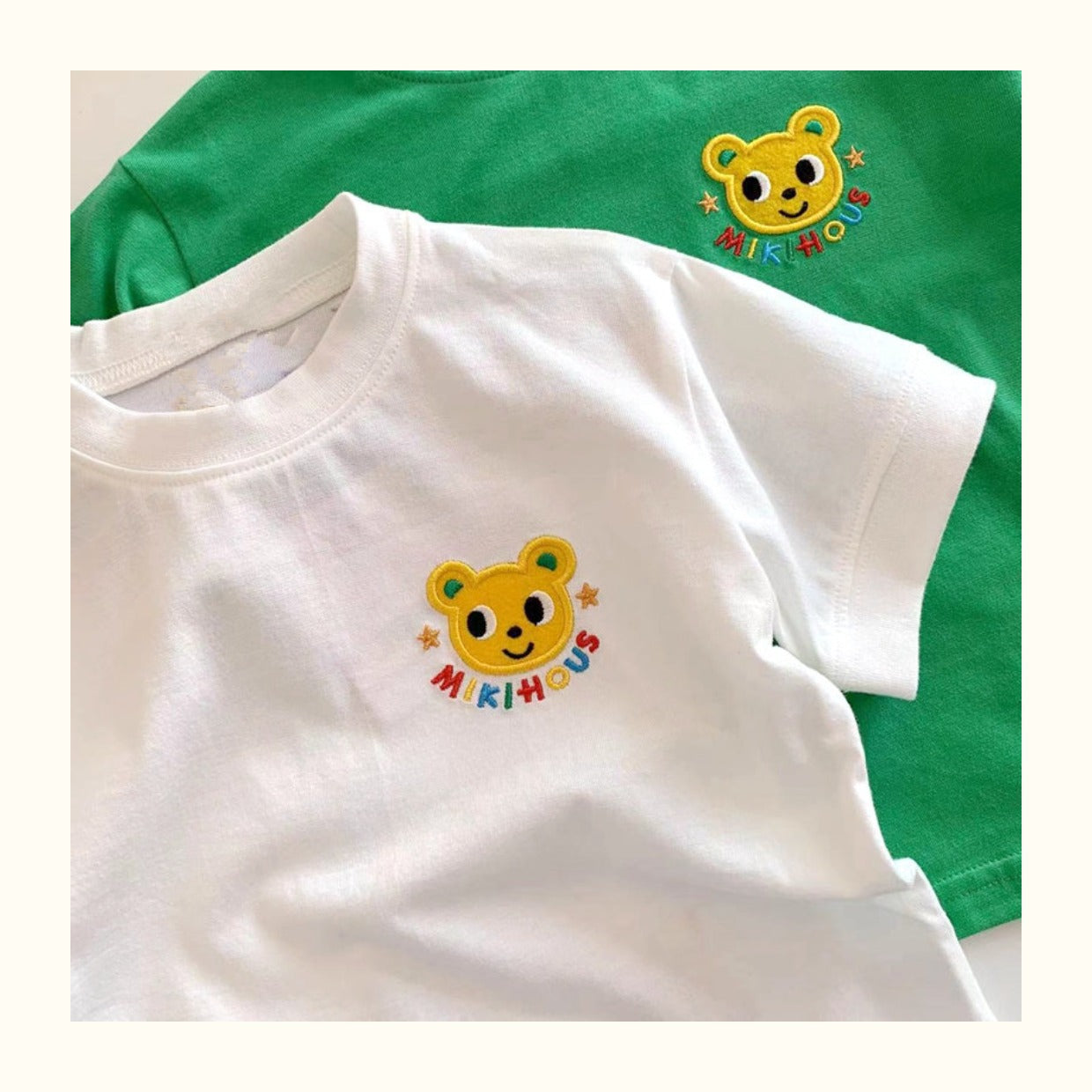 Camiseta de Algodón para Niños Animales