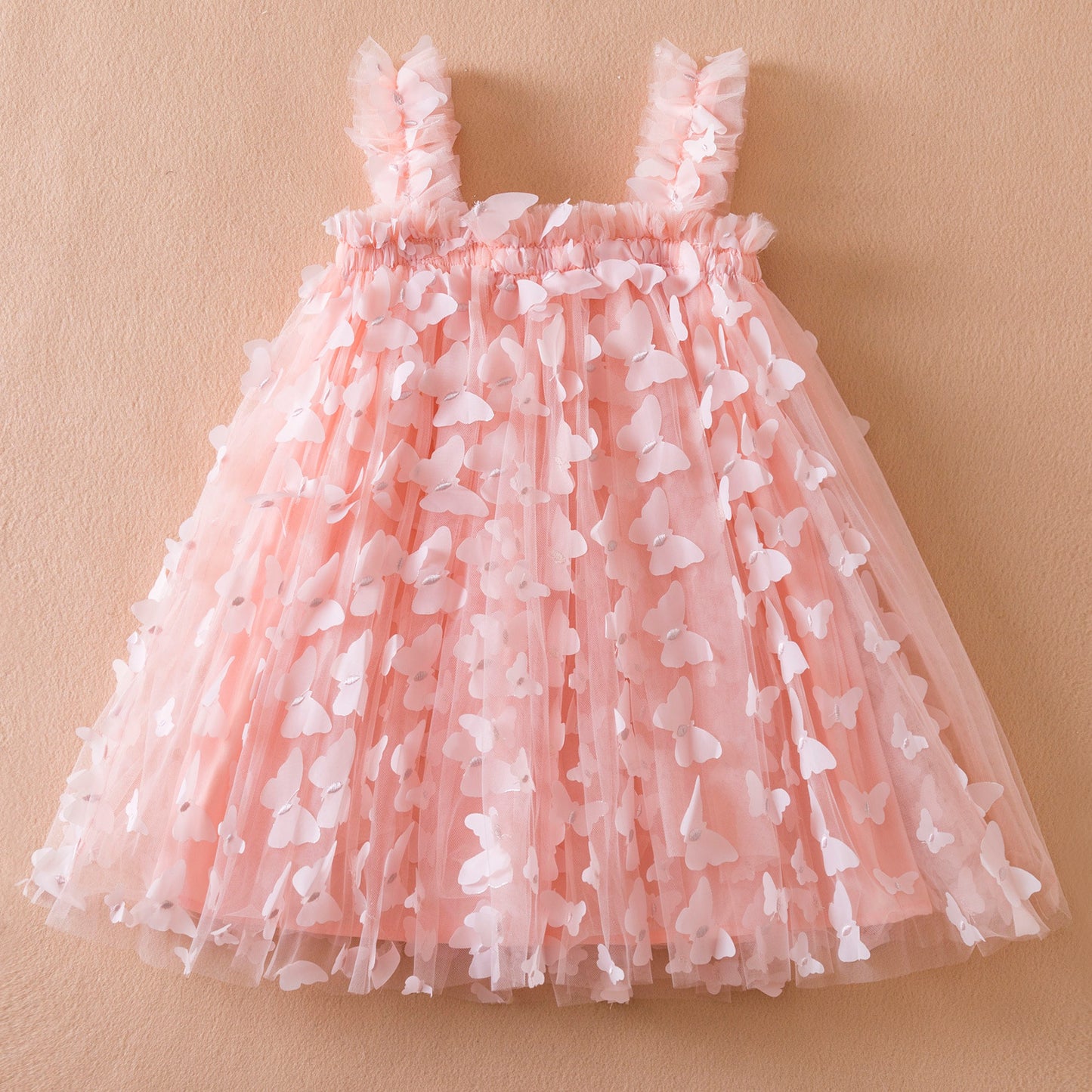 Vestido Infantil Tul Mariposas