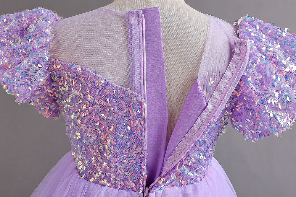 Vestido de fiesta infantil brillante