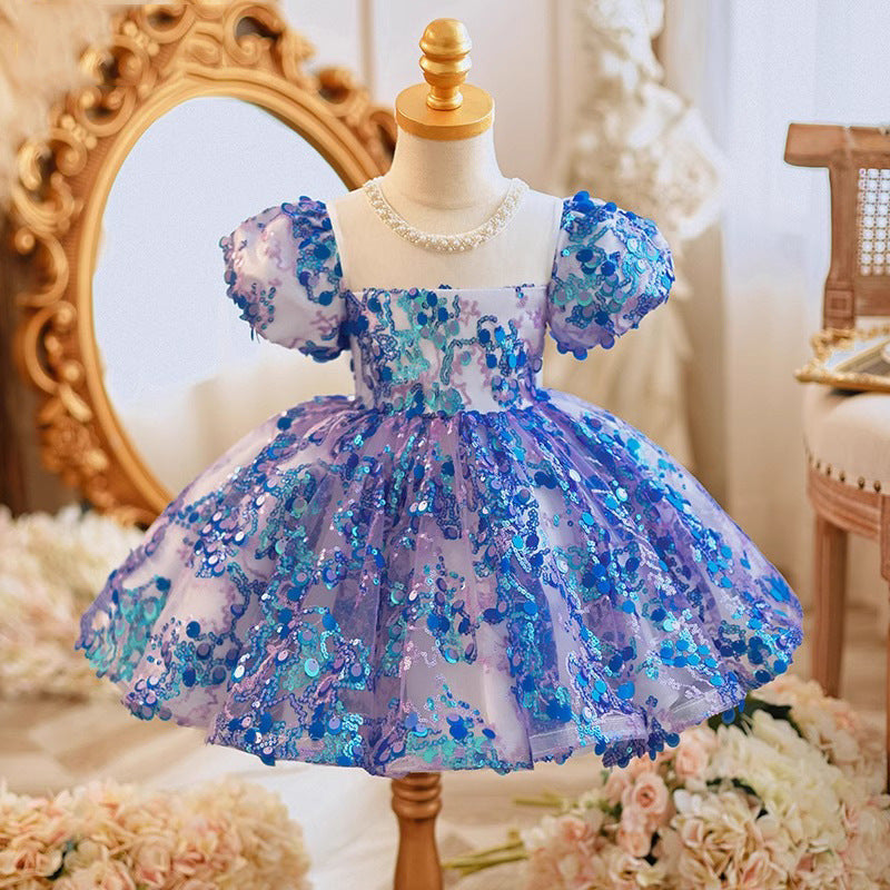 Vestido de Fiesta Infantil de Lentejuelas