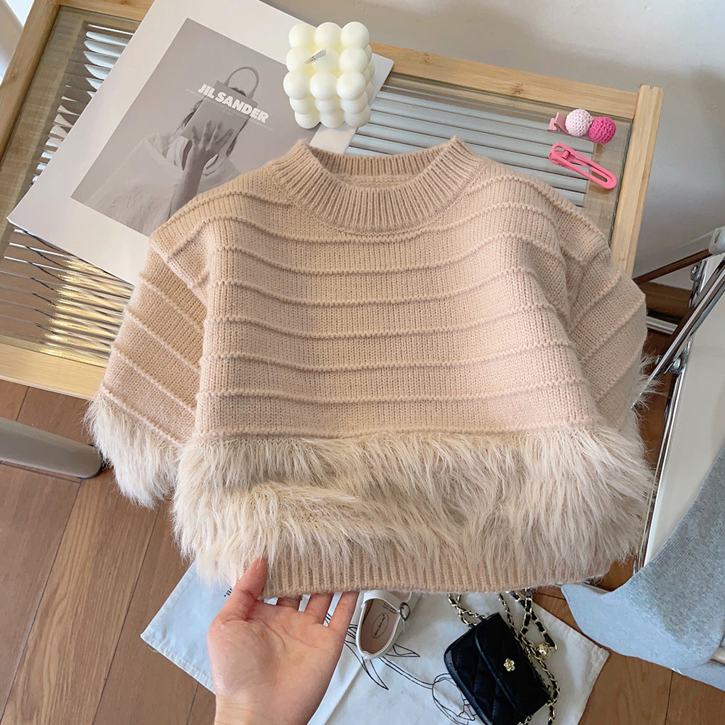 Blusa de Invierno para Niña con Pelo