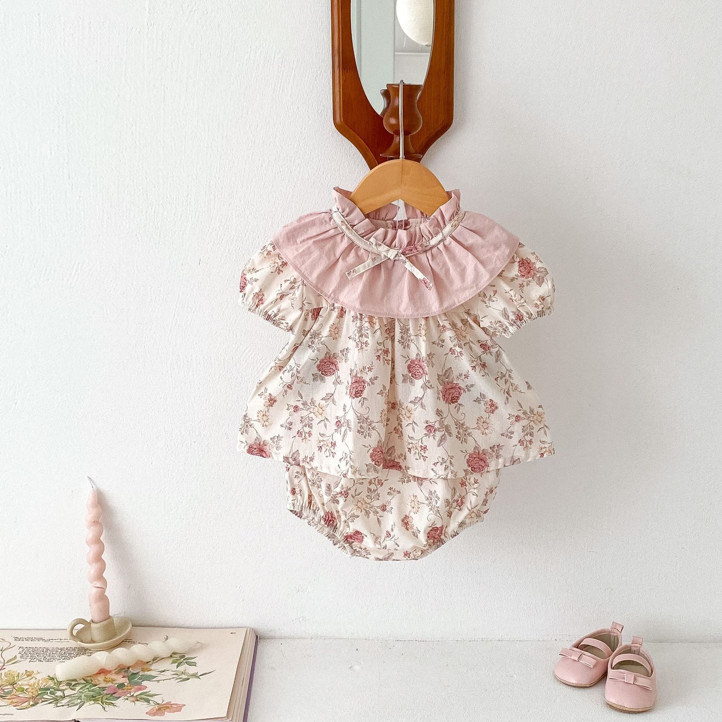 Conjunto/Vestido Floral para Niños y Mujeres