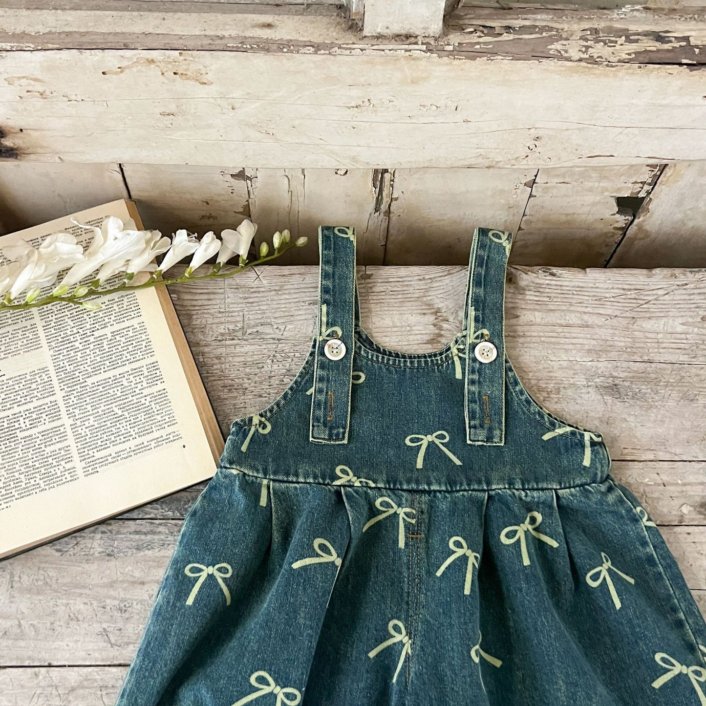 Monos Vaqueros Infantiles Lacinhos