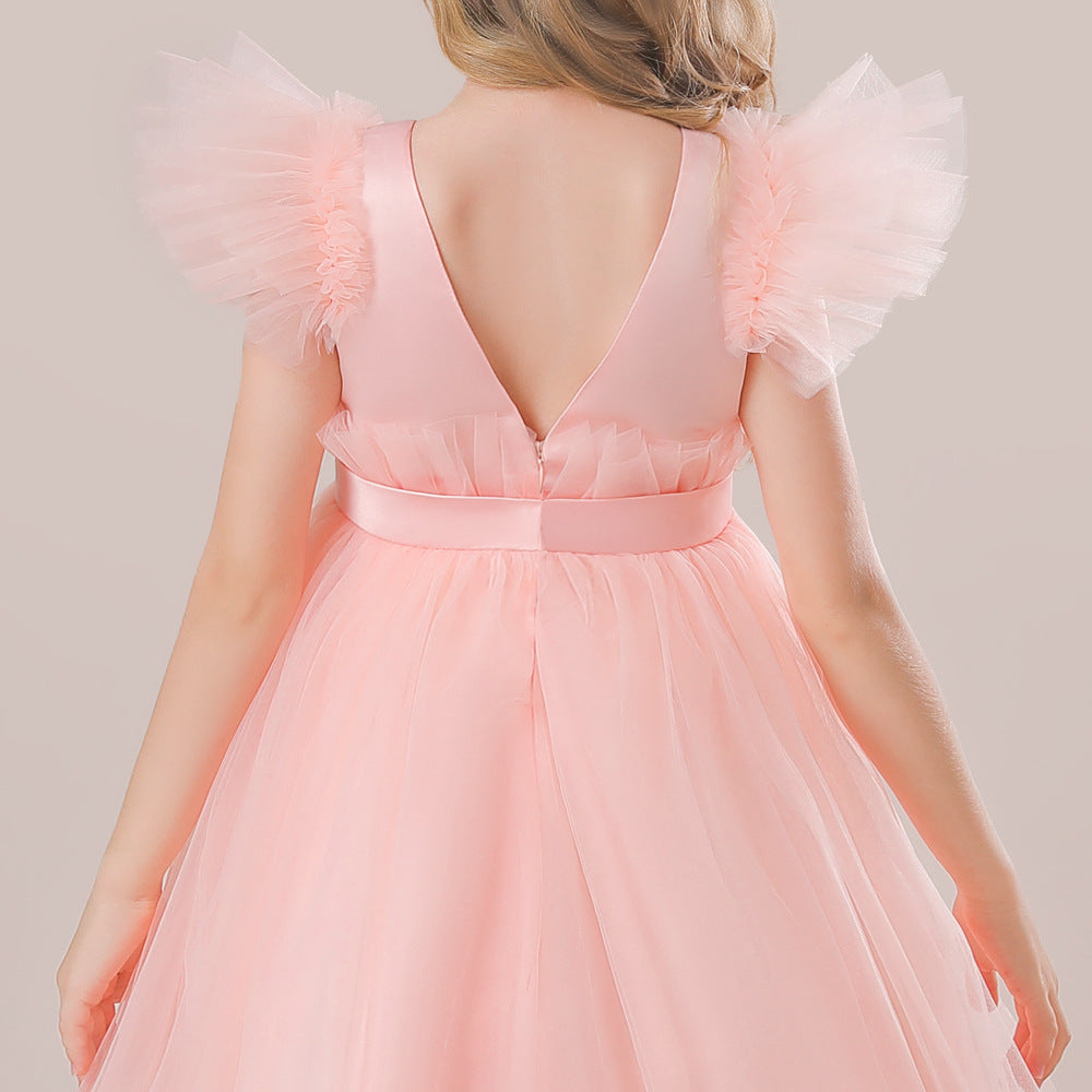 Vestido de fiesta de tul con encaje