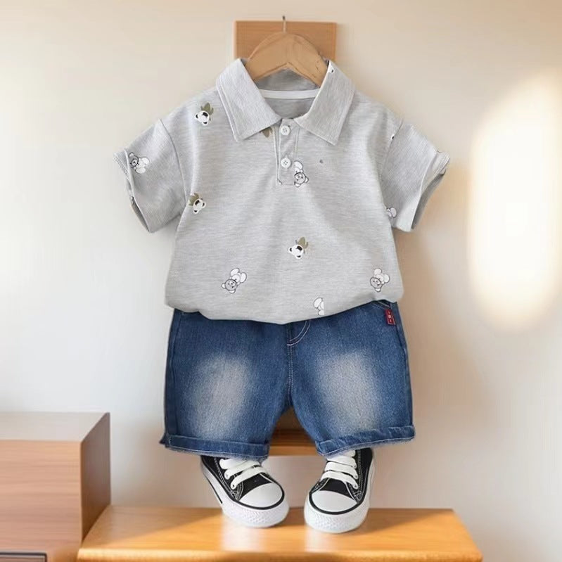 Conjunto infantil osito y jeans