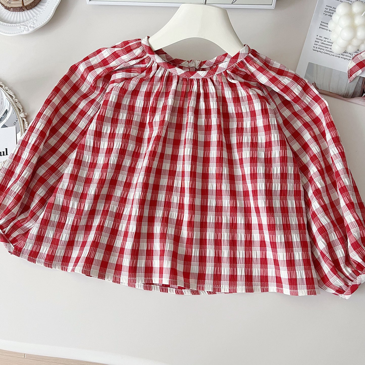 Conjunto infantil   Jeans De Fresa A Cuadros