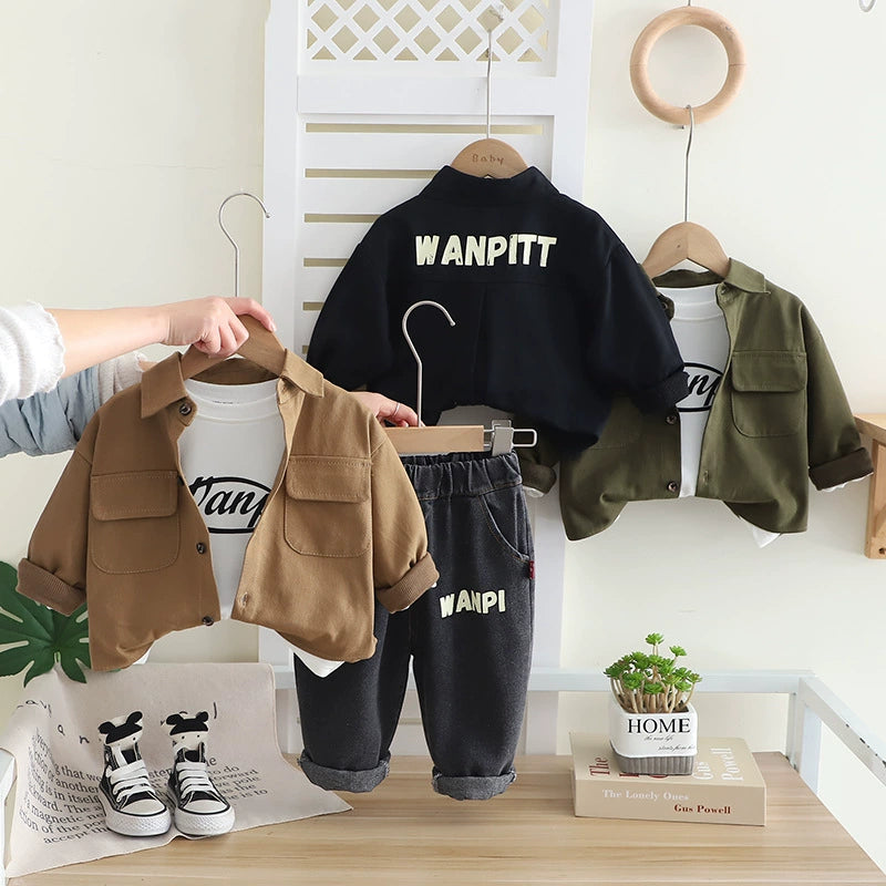 Conjunto Infantil Hombre 3 Piezas Bolsillos