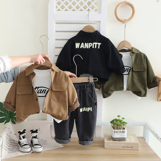 Conjunto Infantil Hombre 3 Piezas Bolsillos