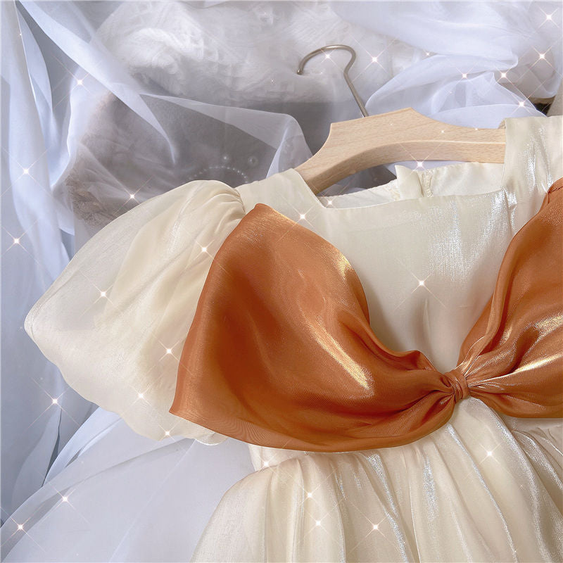 Vestido Infantil de Tul y Encaje