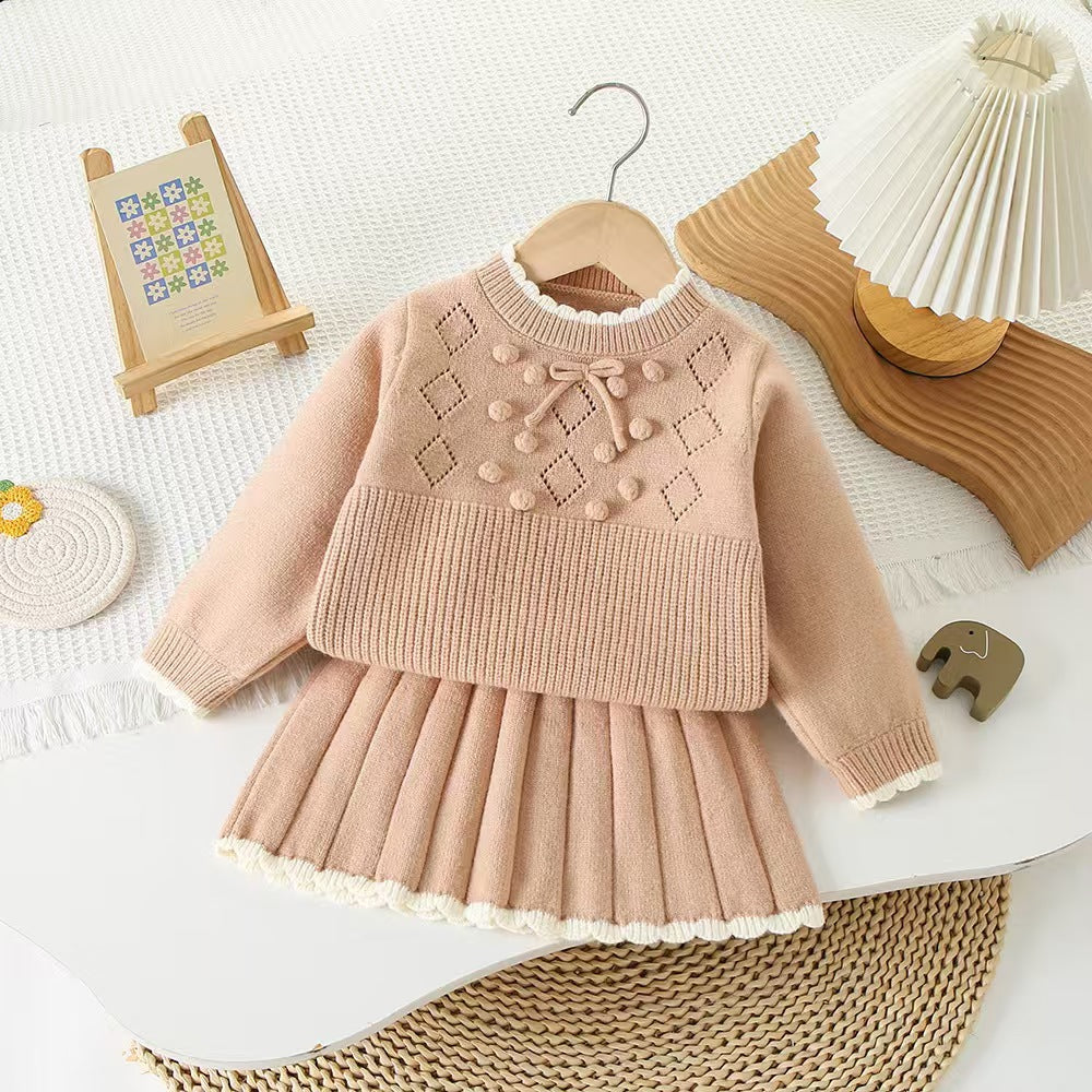 Conjunto de Punto de Invierno Moussi para Niñas