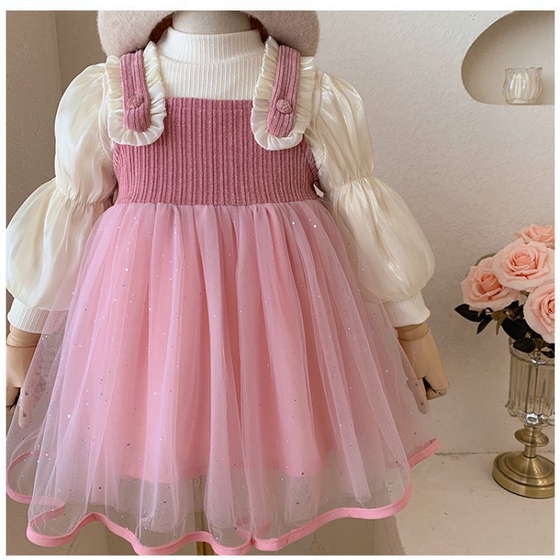 Vestido Infantil Tul Brilhante