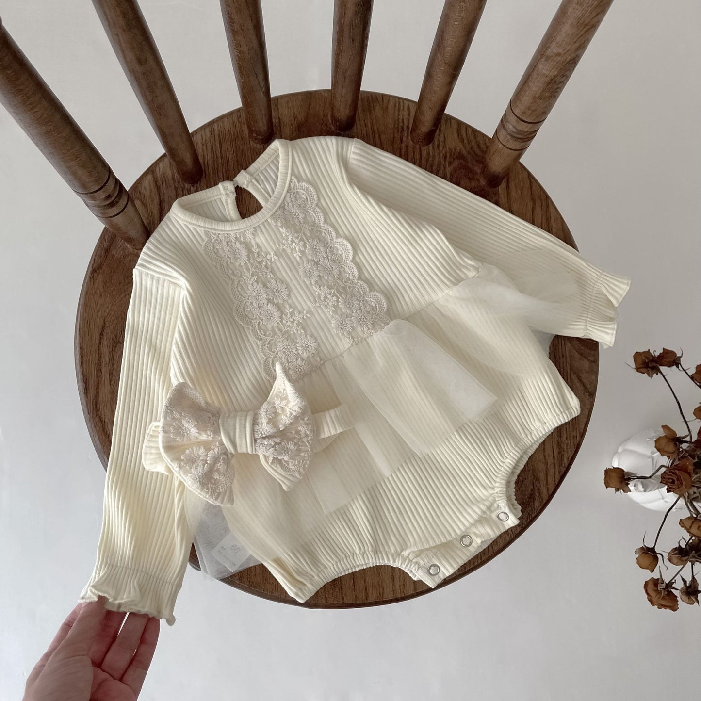 Body de Encaje y Tul para Niñas