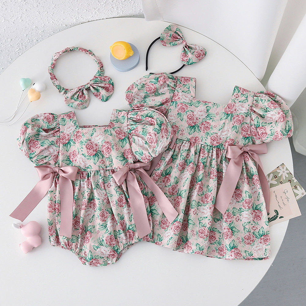 Vestido/Body Infantil Floral