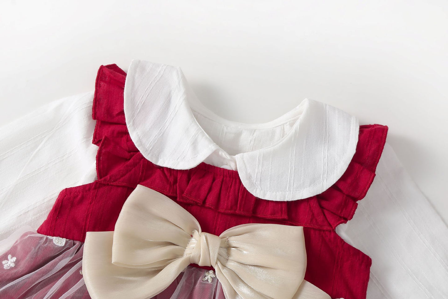 Vestido Infantil Mariposa Roja