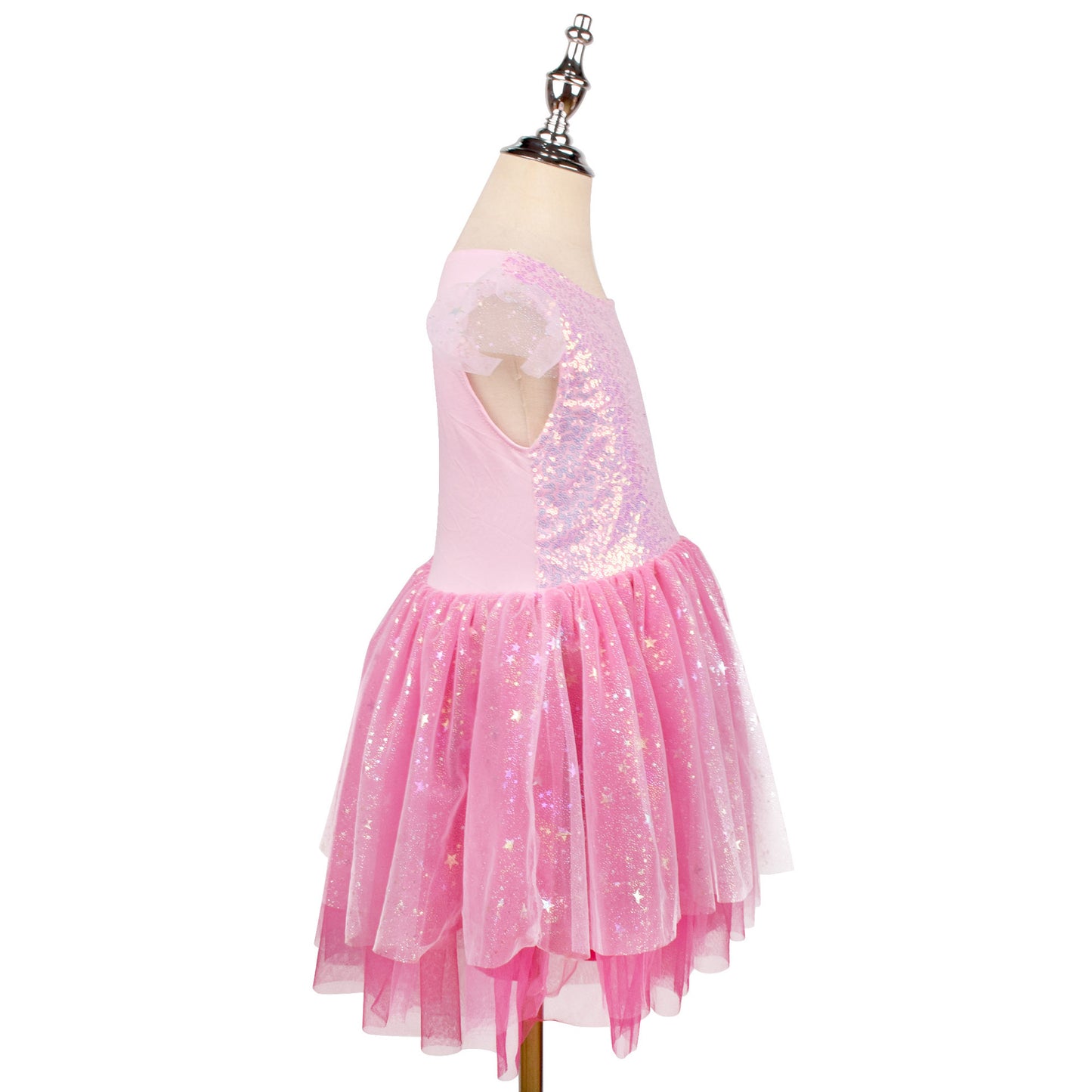 Vestido Infantil Pink Brilhante