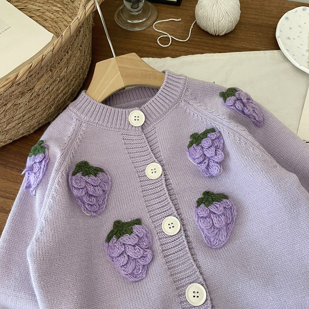 Abrigo de Uvas para Niñas