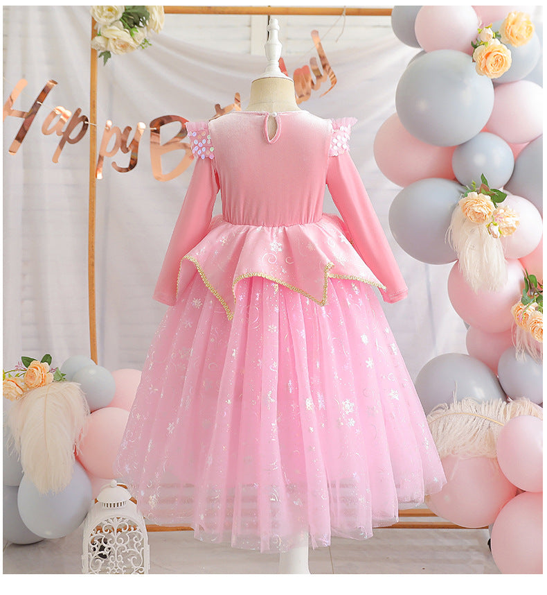 Vestido De Fiesta Princesa Rosa