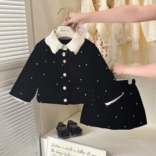 Conjunto de Niña Perlas Negras