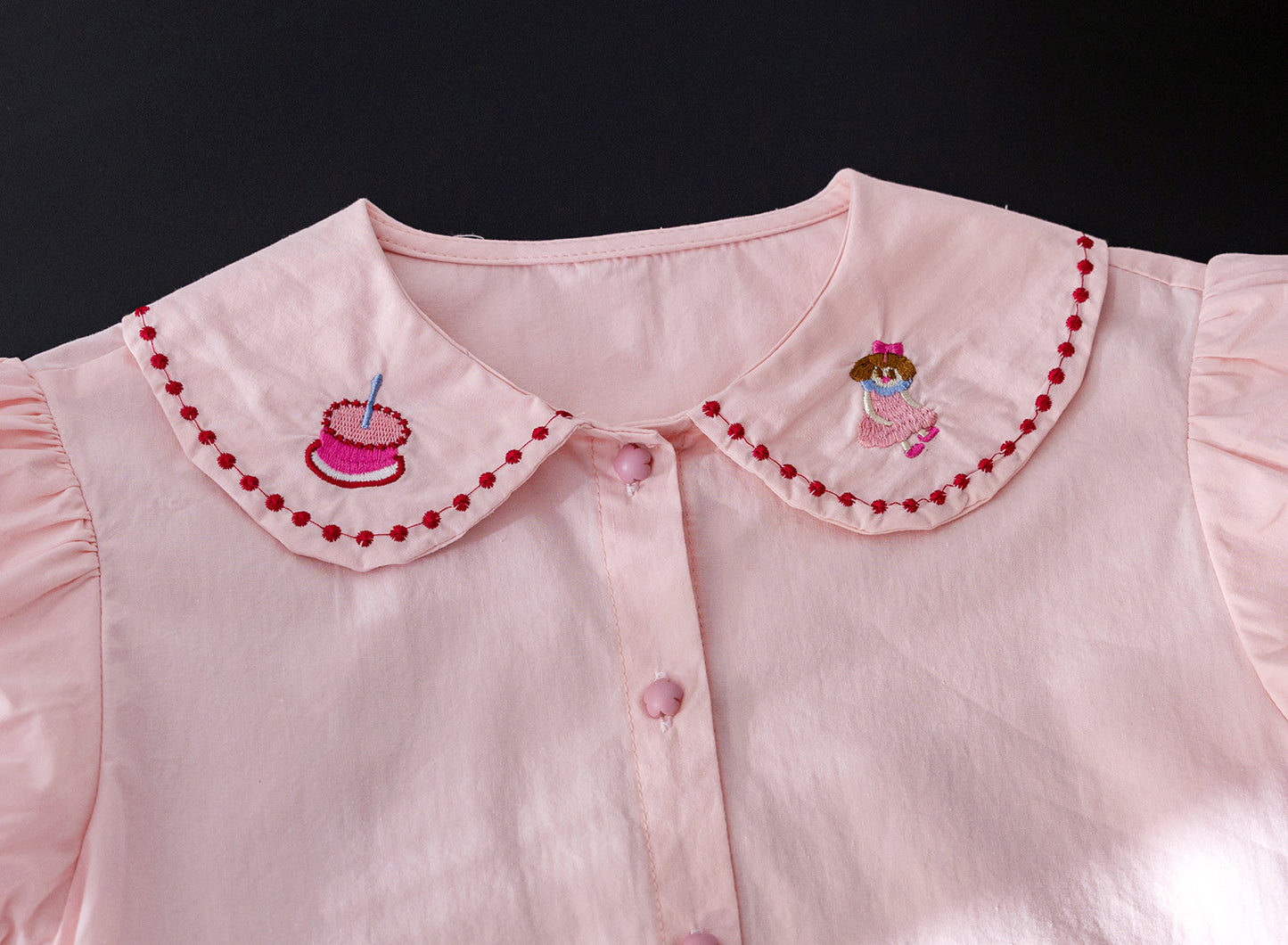 Blusa Infantil Golinha de Mujer de Color Rosa
