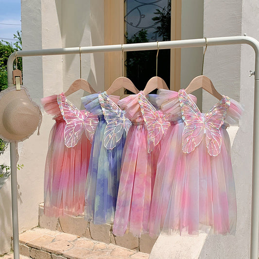Vestido Infantil Tul Colores Asinha