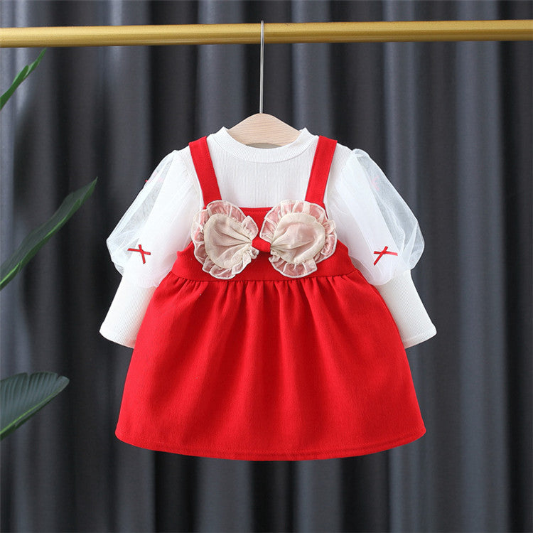 Conjunto de niña con lazo y tul