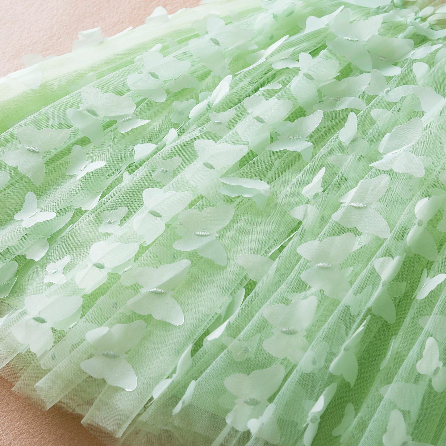 Vestido Infantil Tul Mariposas