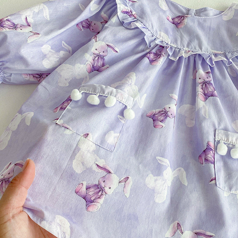 Body/Vestido con Conejitos con Pompones