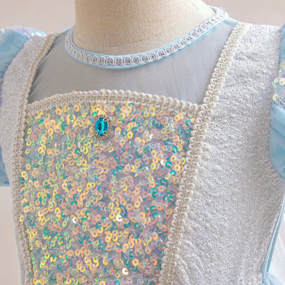 Vestido de Fiesta Infantil Princesa Brillante