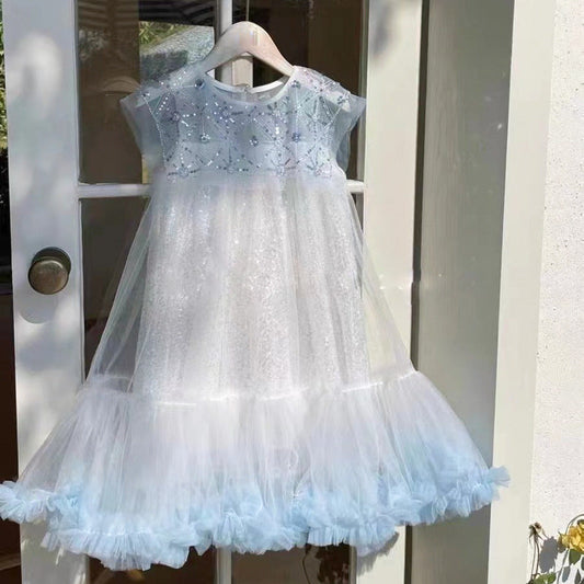 Vestido Infantil Tul y Pedrería
