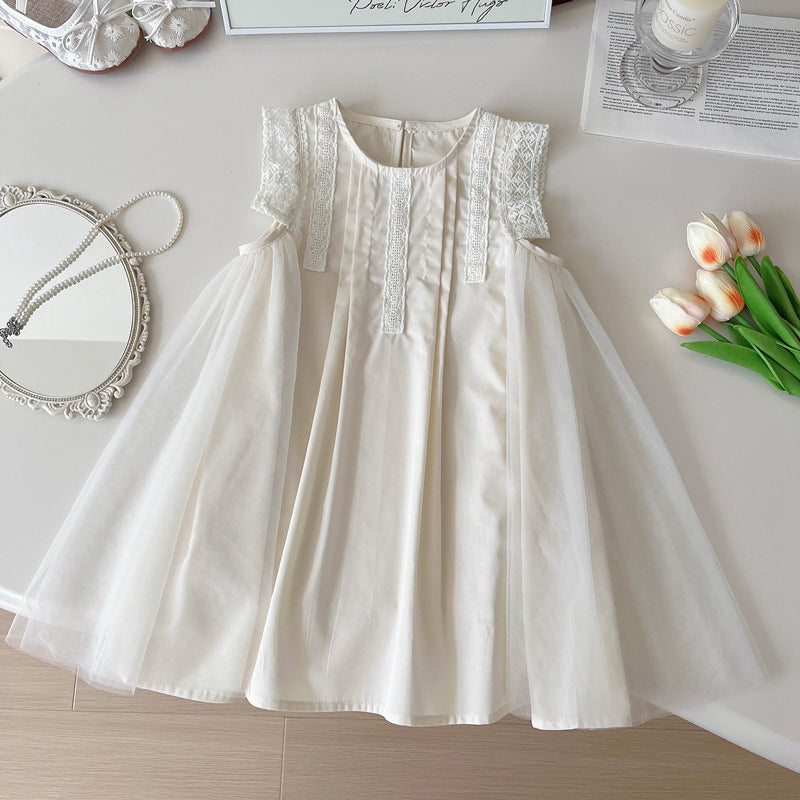 Vestido de Verano Infantil con Tul