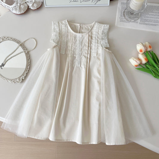 Vestido de Verano Infantil con Tul