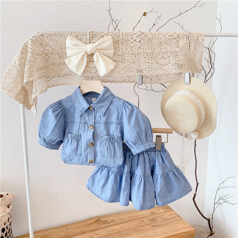 Conjunto Infantil con Bolsillos Jeans