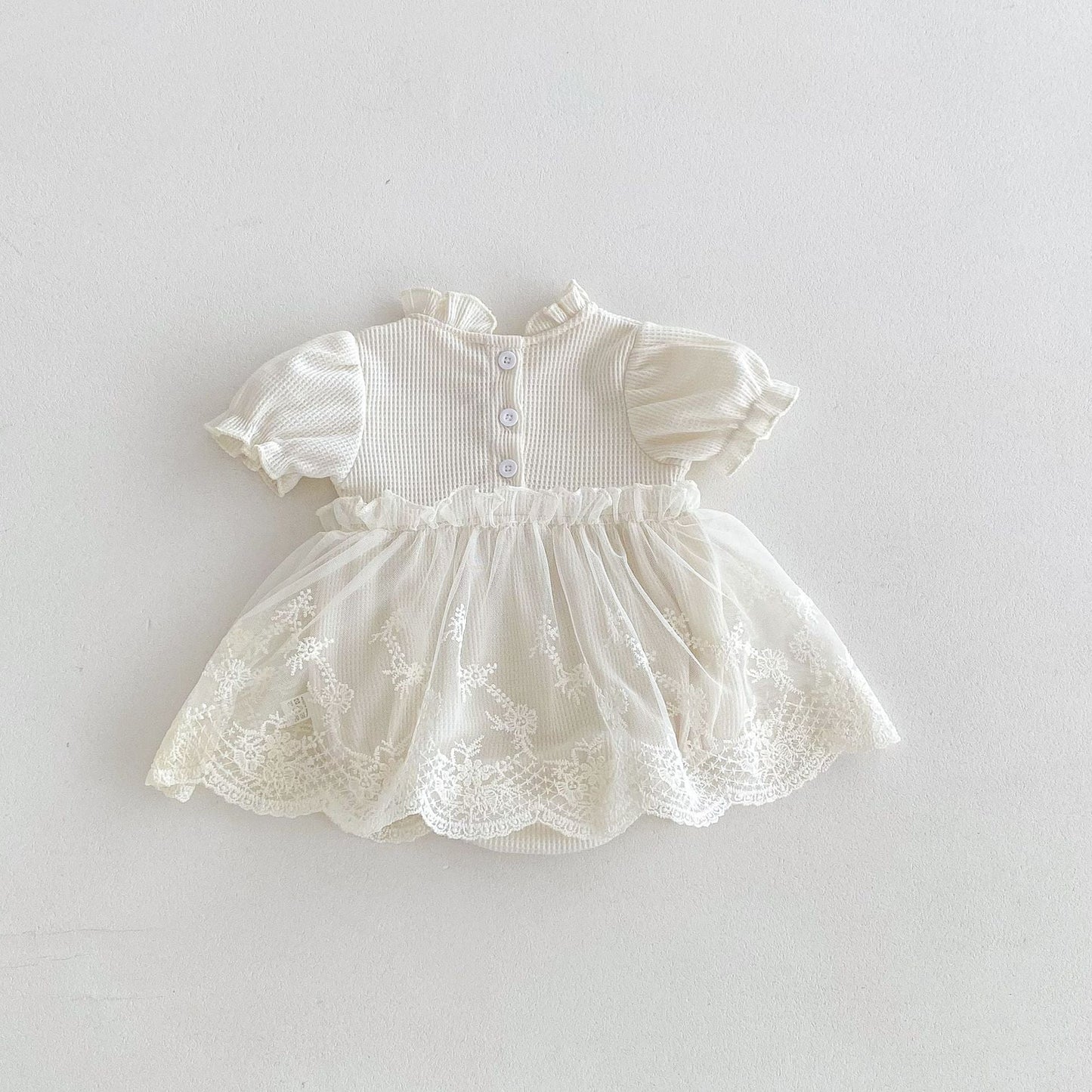 Body Infantil de Encaje y Tul para Niña