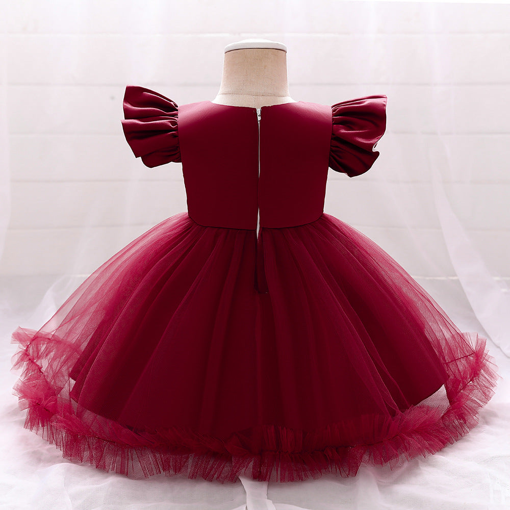 Vestido de Fiesta Infantil Tul Flores