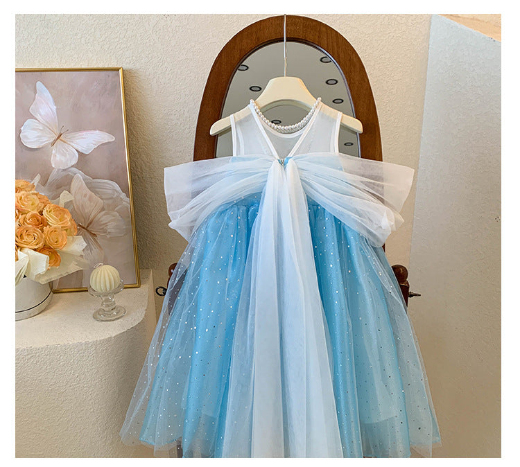 Vestido de Fiesta Infantil de Encaje Brillante