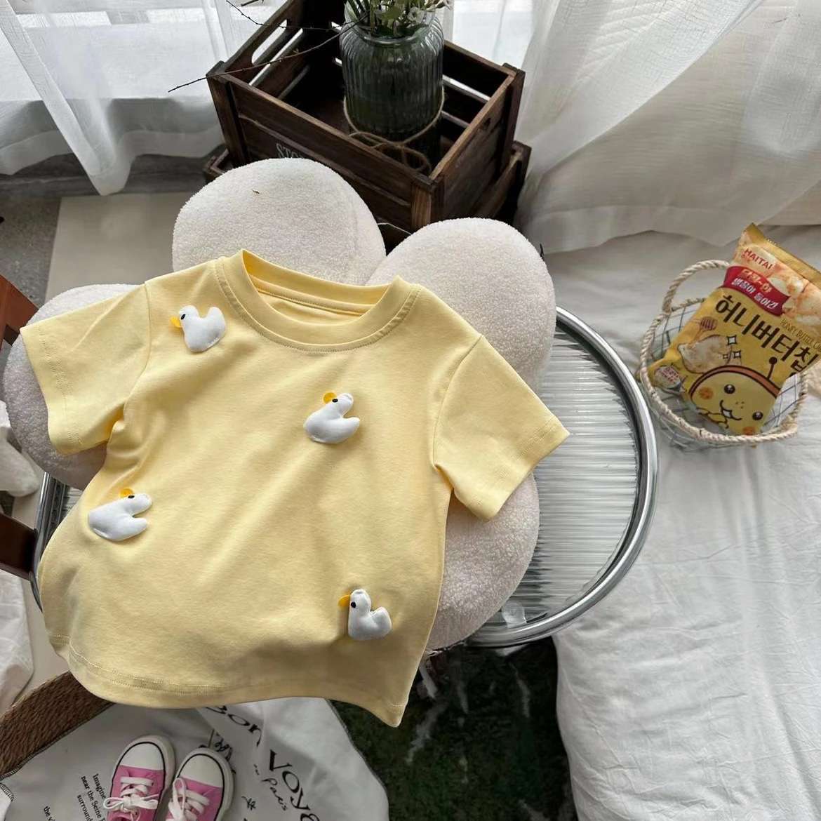 Camiseta infantil de verano para mujer