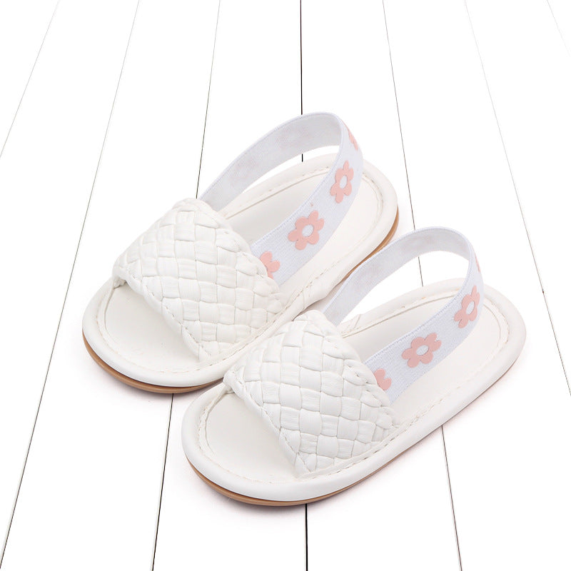 Sandalias Infantiles con Flores de Verano