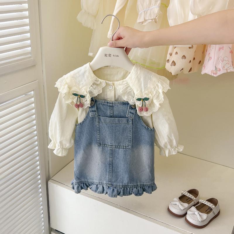 Conjunto Infantil Cerezas y Jeans