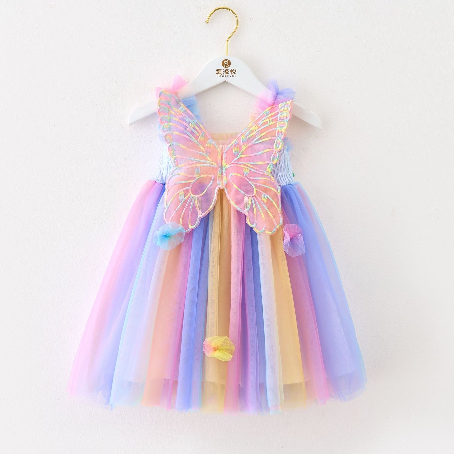 Vestido Infantil Asinha Tul Colores