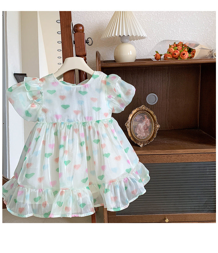 Vestido Infantil Corazones