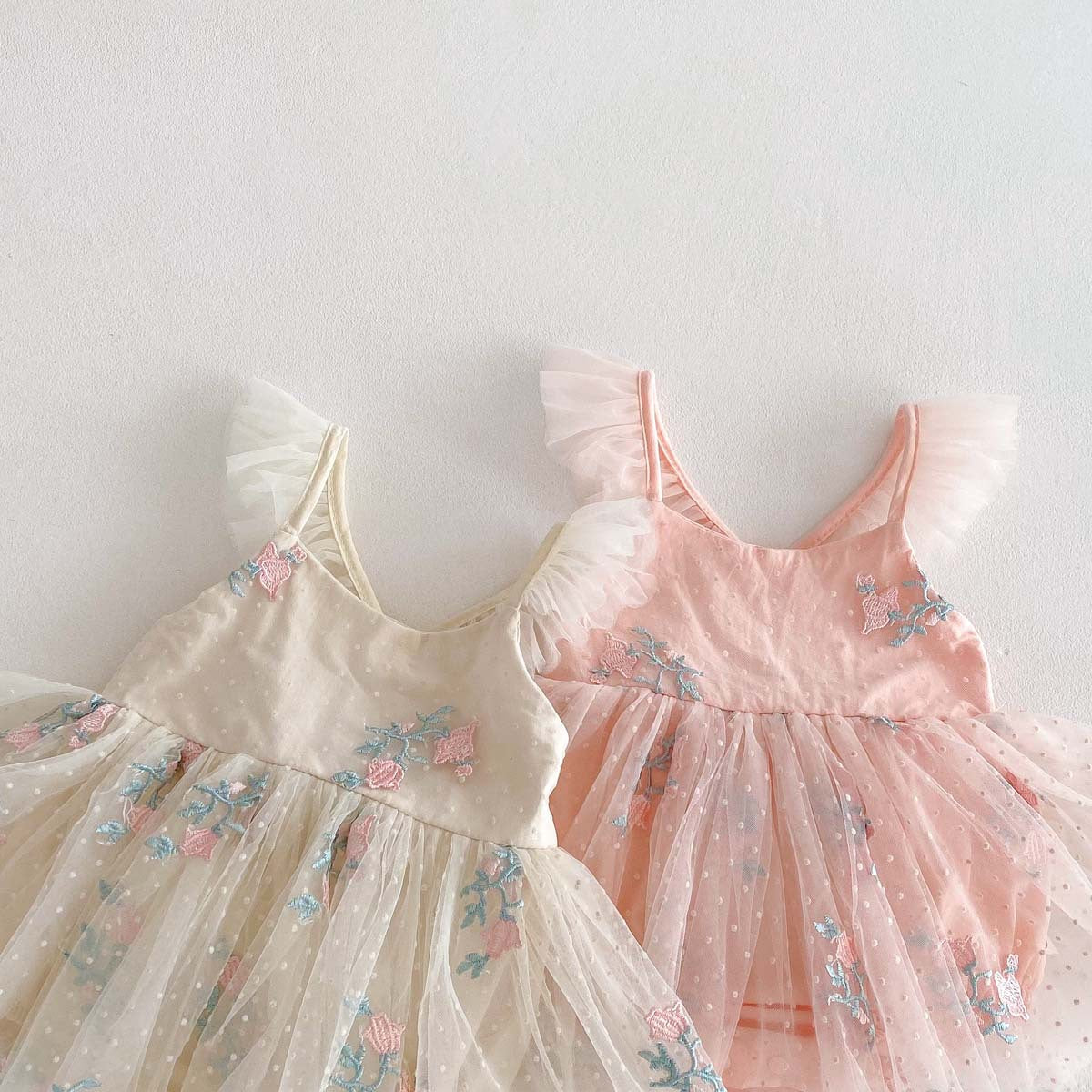 Body de Tul con Flores para Niña