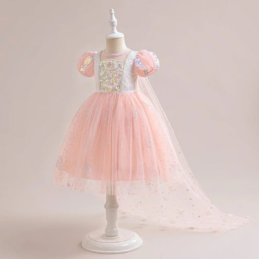 Vestido de Fiesta Infantil Princesa Brillante