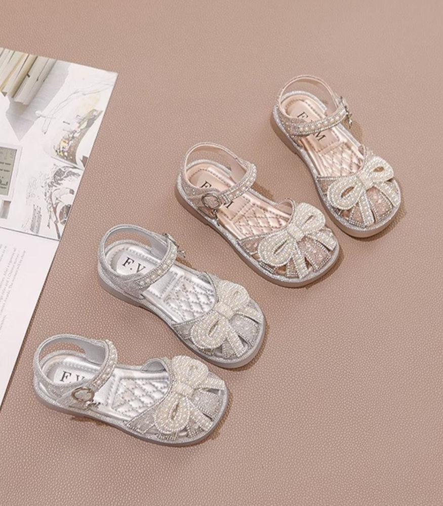 Zapatos Infantiles Encaje Perlas