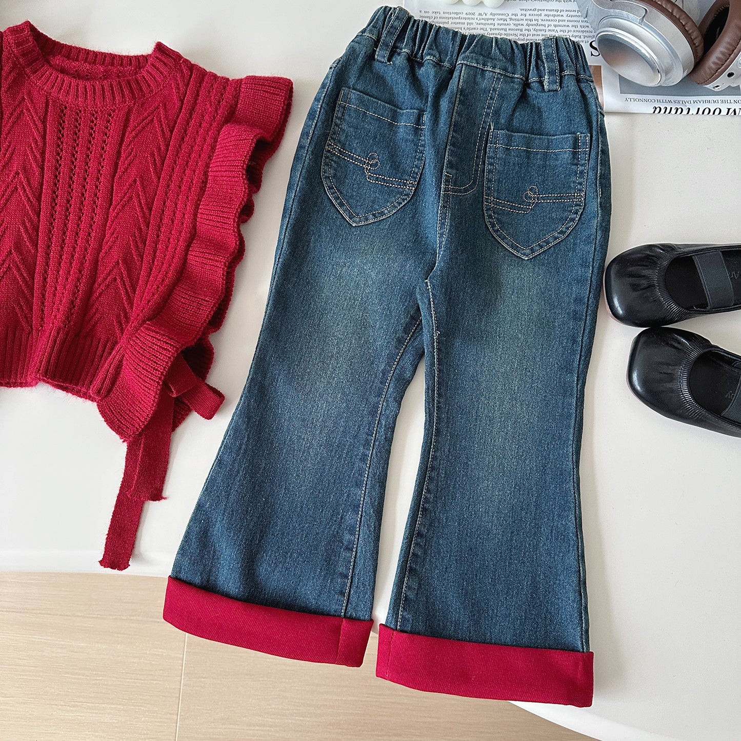 Conjunto Infantil Mujer Chaleco 3 Piezas