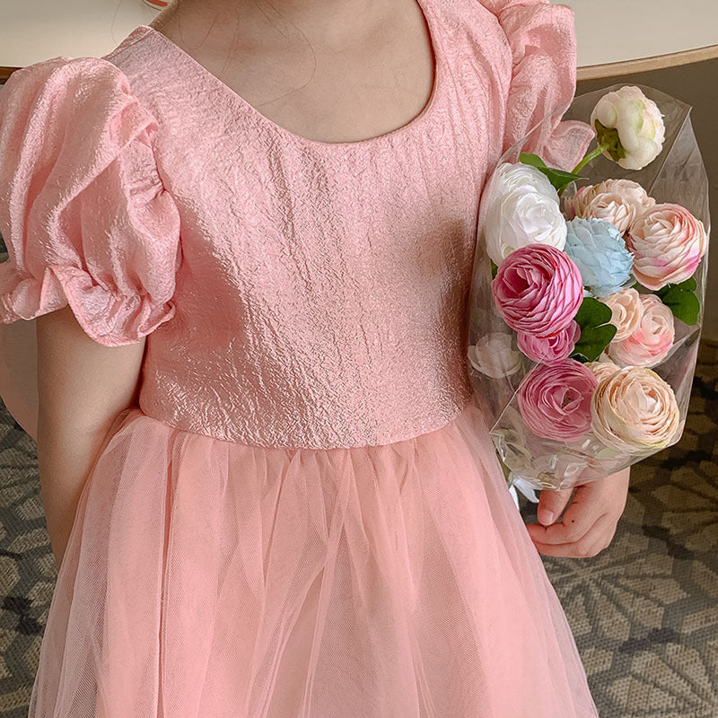 Vestido Infantil Tul Alas Estrellitas