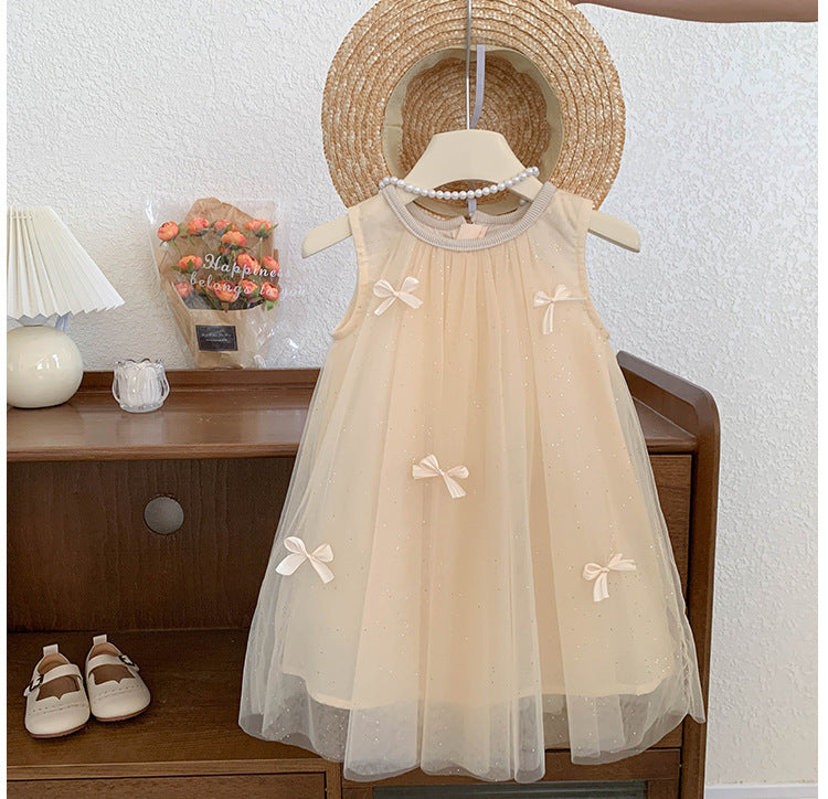 Vestido Infantil de Tul y Encaje