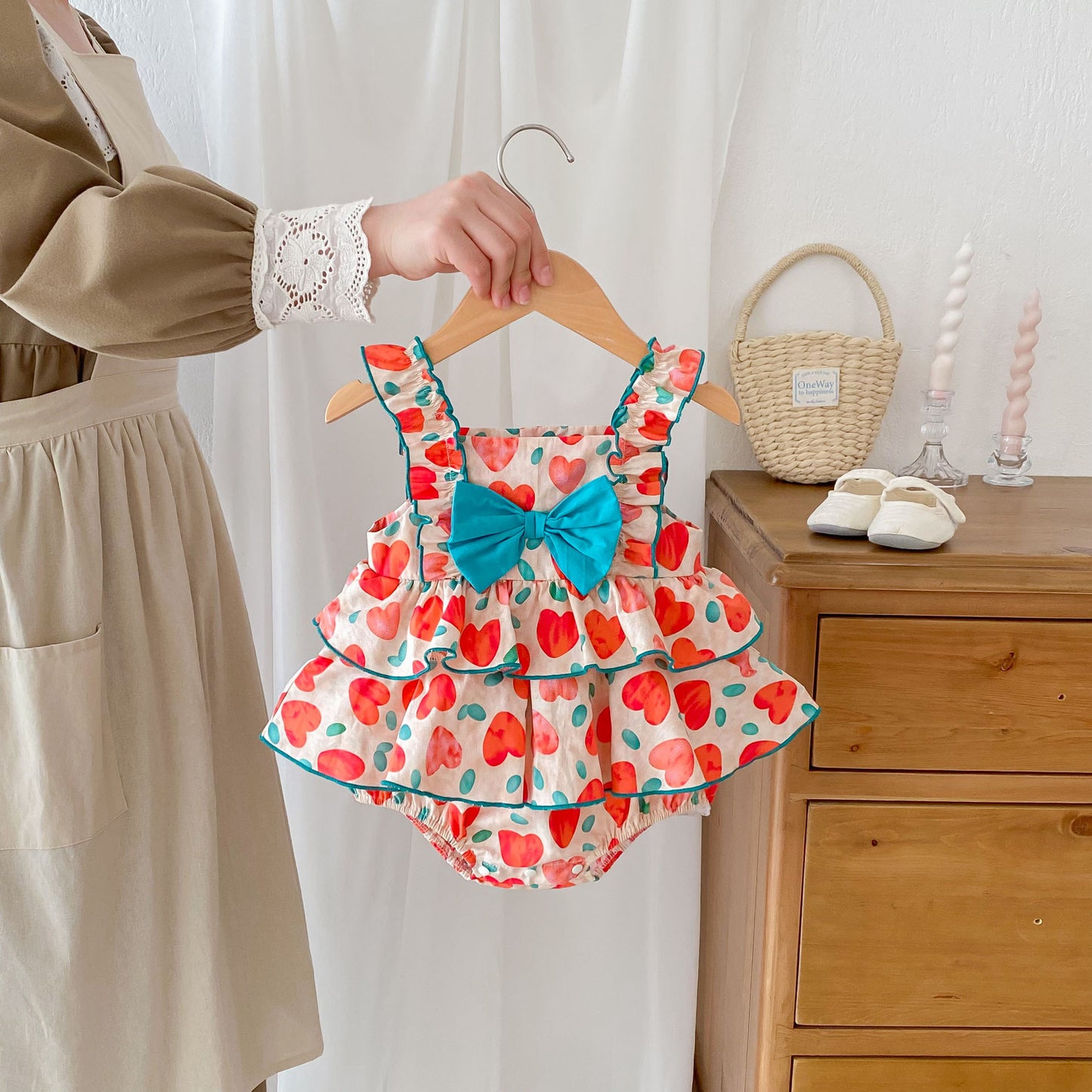 Body Infantil para Mujer Corazones